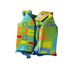 Swim‎ Safe ABC Aquastar Fabric Swim Vest S/M 1+Years 40 Lb New Green